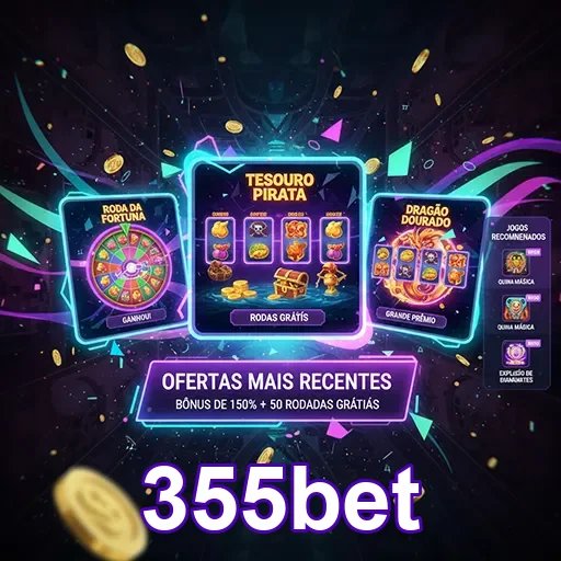 Imagem da tela inicial do 355bet, site de apostas esportivas, destacando opções de apostas e promoções.